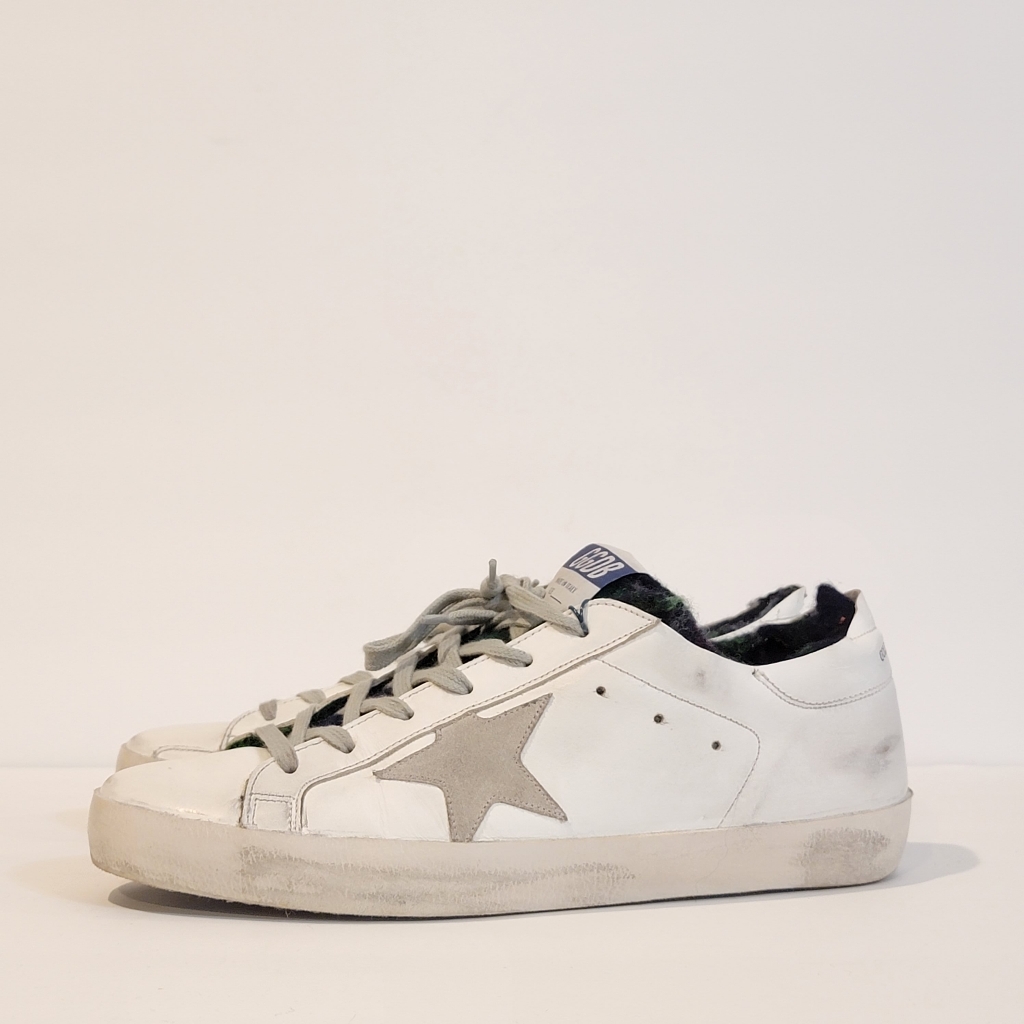 Golden Goose Sneakers Womens Or Mens Size 40 Superstar White Wool Liner Shoes